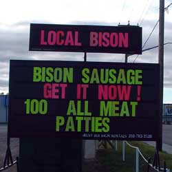 Bison Sausage